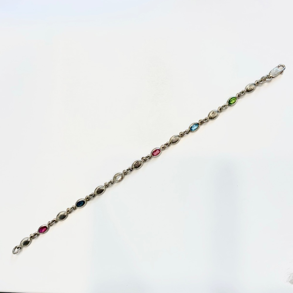 Sterling Silver and Glass bracelet from Italy